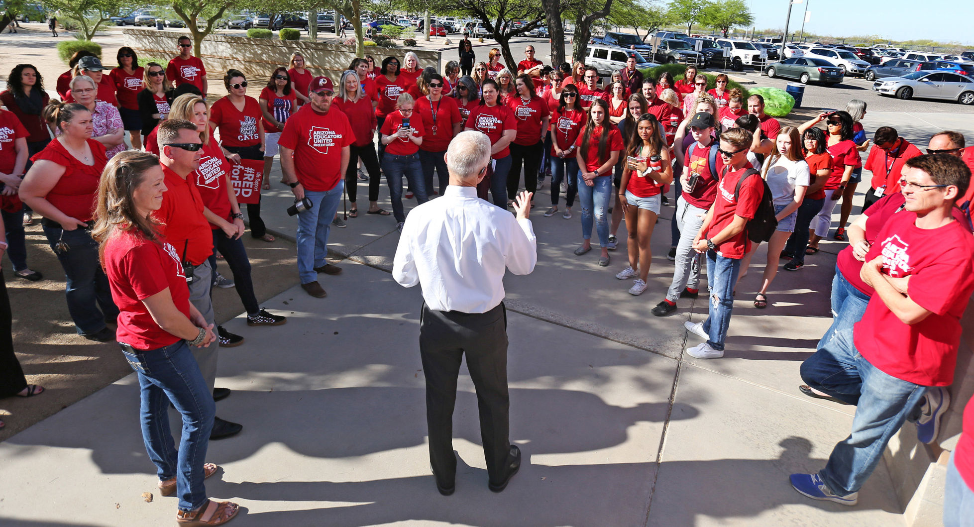 Cienega teachers protest low pay, funding